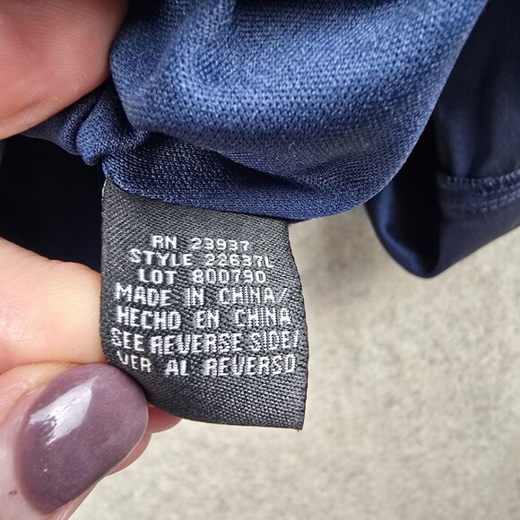 Dressbarn Woman Collection Blue Satin 3/4 Sleeve Jacket 24W - Picture 6 of 10